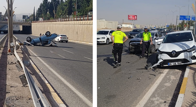 Şanlıurfa’da aynı bulvarda art arda kazalar yaşandı