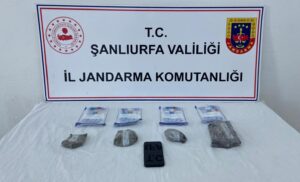 Şanlıurfa’da jandarma birimlerinin ortak uyuşturucu çalışmasında 2 kişi yakalandı