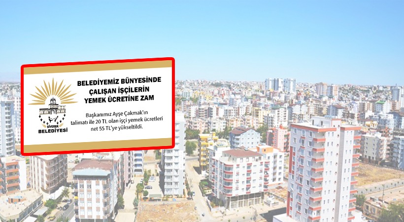 Siverek Belediyesi’nden personelin yemek ücretine zam