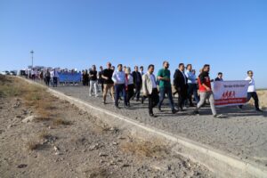 Şanlıurfa’da yürüyüş etkinliğiyle sağlığa dikkat çektiler