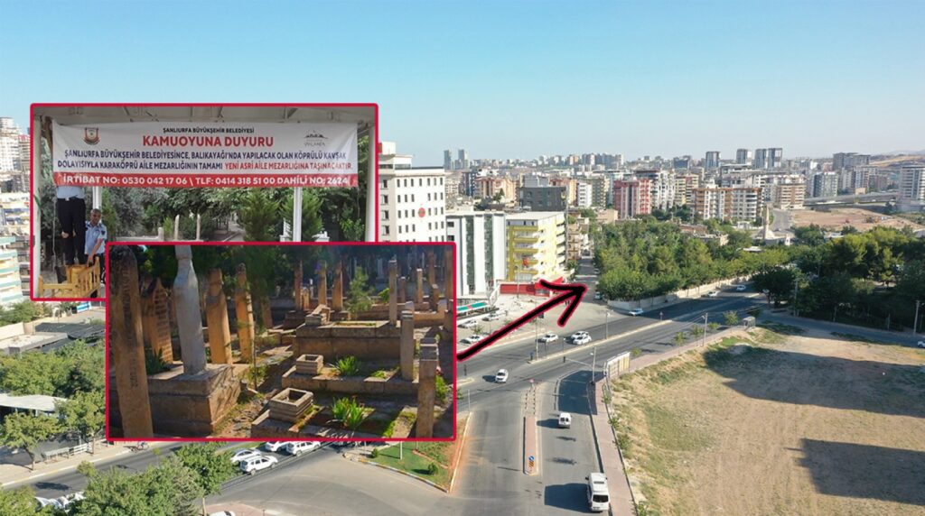 Karaköprü’de kavşak yapılacak yerdeki mezarlıkla ilgili öneri