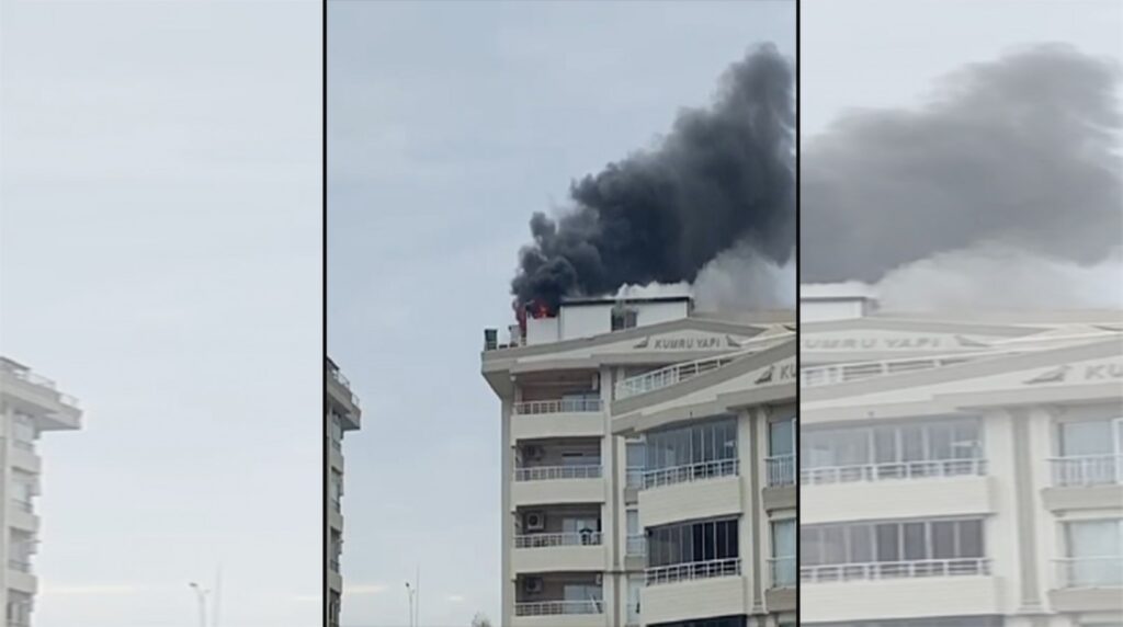 Karaköprü’de yangın paniği