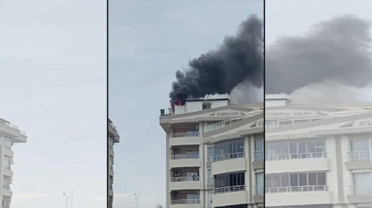 Karaköprü’de yangın paniği