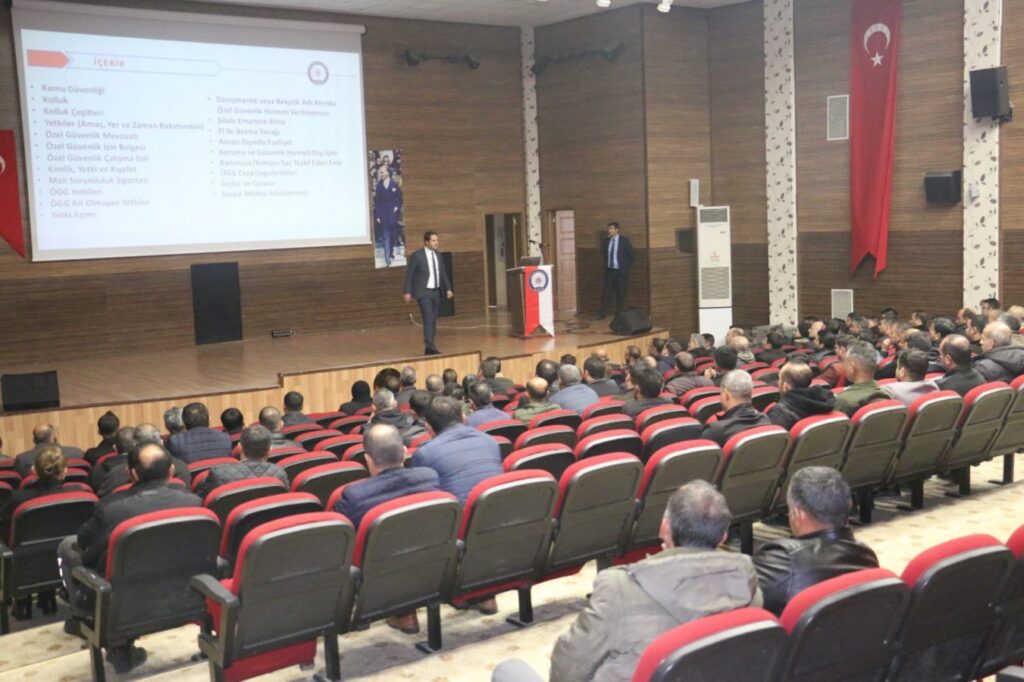 Şanlıurfa’da Okullardaki özel güvenlik personellerine eğitim