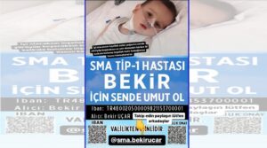 Şanlıurfa’da SMA hastası Bekir bebek için kampanya başlatıldı