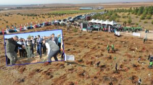 Şanlıurfa’da fidanlar toprakla buluştu