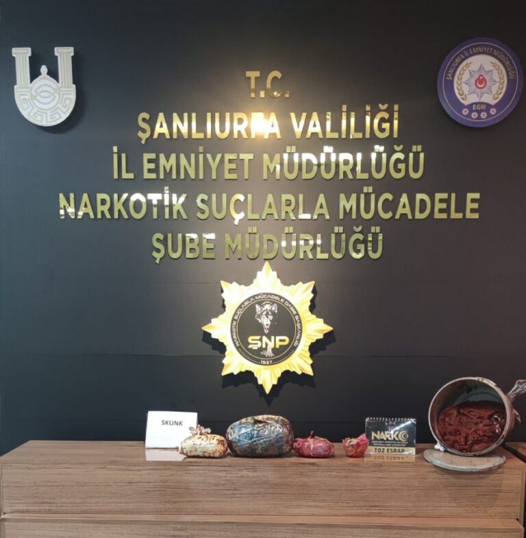 Şanlıurfa’da uyuşturucu operasyonu! Gözaltılar var