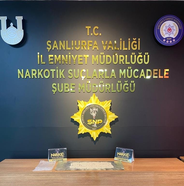 Urfa’da uyuşturucu operasyonunda 994 captagon hap ele geçirildi