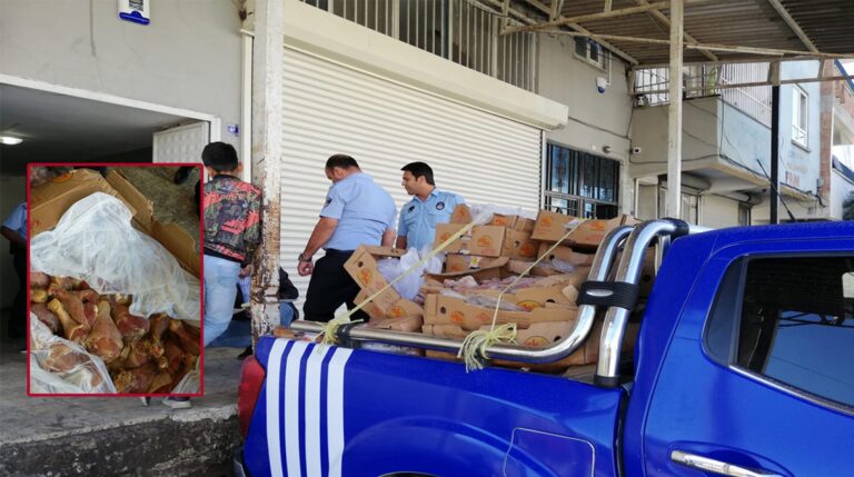 Şanlıurfa’da zabıtanın denetiminde 1 ton bozuk tavuk eti ele geçirildi