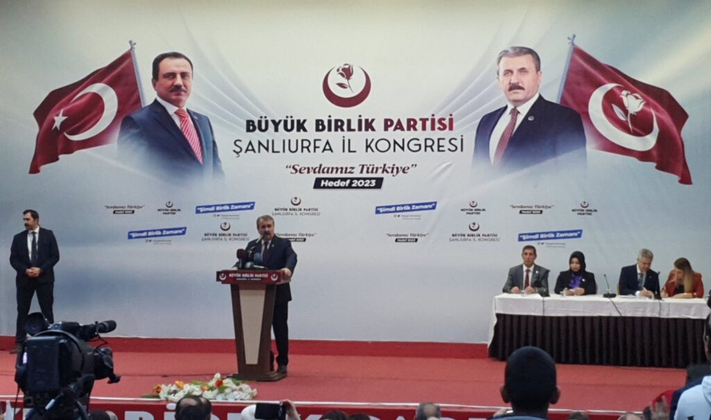 BBP Şanlıurfa İl Kongresi’nde Sabri Cavcı güven tazeledi