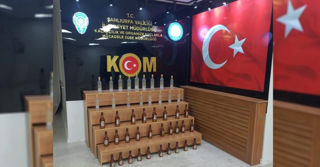 Şanlıurfa’da sahte içki ele geçirildi!
