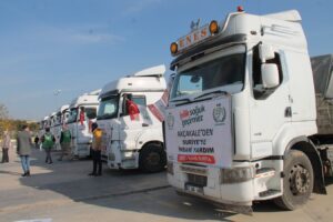 Şanlıurfa’dan Suriye’ye 7 tır insani yardım gönderildi