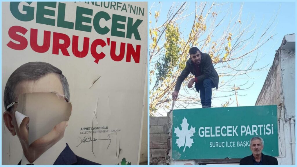 Suruç’ta parti binasına saldırı