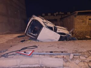 Akçakale’de korkunç kaza! Sürücü yaralı olarak kaçtı iddiası