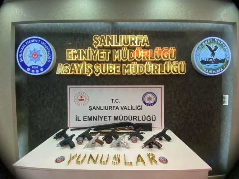 Şanlıurfa’da asayiş uygulaması: 14 gözaltı