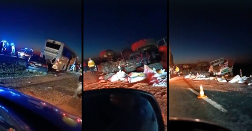 Şanlıurfa’da zincirleme kaza! Yolcu otobüsü, traktör, araç… -EK