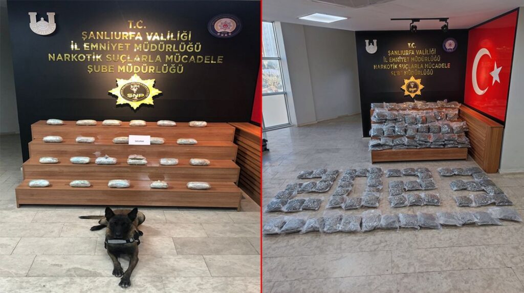 Urfa’da 2023’ün ilk haftasında narkotik ekiplerinin çalışmasındaki bilanço!