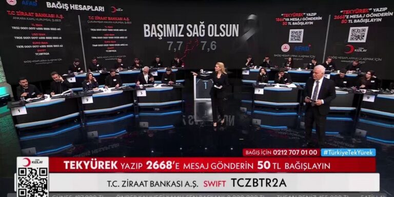 Depremzedeler için rekor bağış toplandı