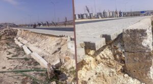 Urfa’da çöken kaldırım yapım ve denetimlerdeki ihmalleri gösterdi