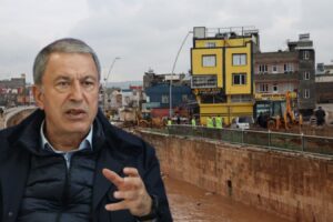 Bakan Akar Şanlıurfa’da sel bölgesinde