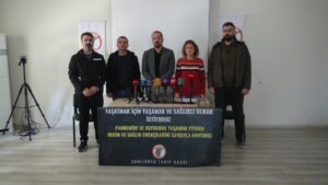 Pandemide ve depremlerde ölen sağlık çalışanları Şanlıurfa’da anıldı