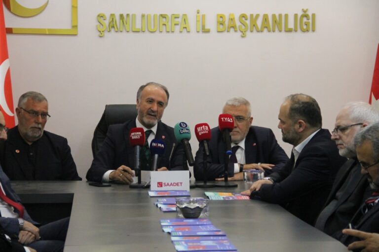 Saadet Partisi heyeti selin vurduğu Şanlıurfa’da
