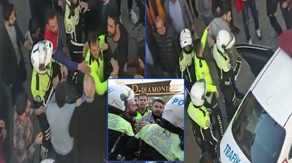 Şanlıurfa’da sürücü ile trafik polisleri arasında gerginlik