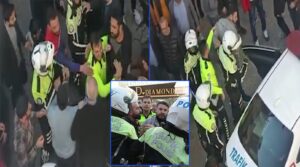 Şanlıurfa’da sürücü ile trafik polisleri arasında gerginlik
