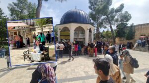 Eyyüp Peygamber makamı bayramın son günü ziyaretçi akınına uğradı