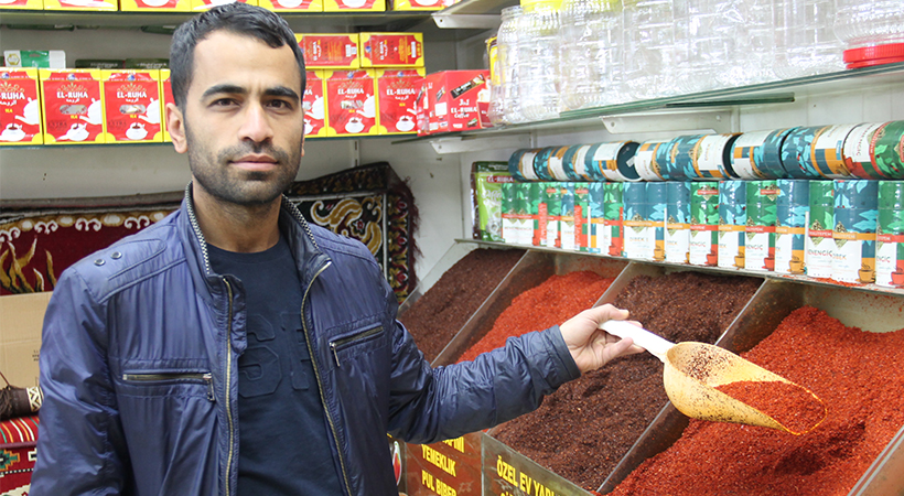 Şanlıurfa’da İsot piyasası durgun, esnaf turistleri gözlüyor