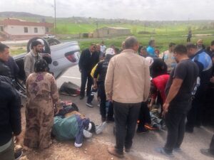 Karaköprü’de meydana gelen kazada 4 kişi yaralandı