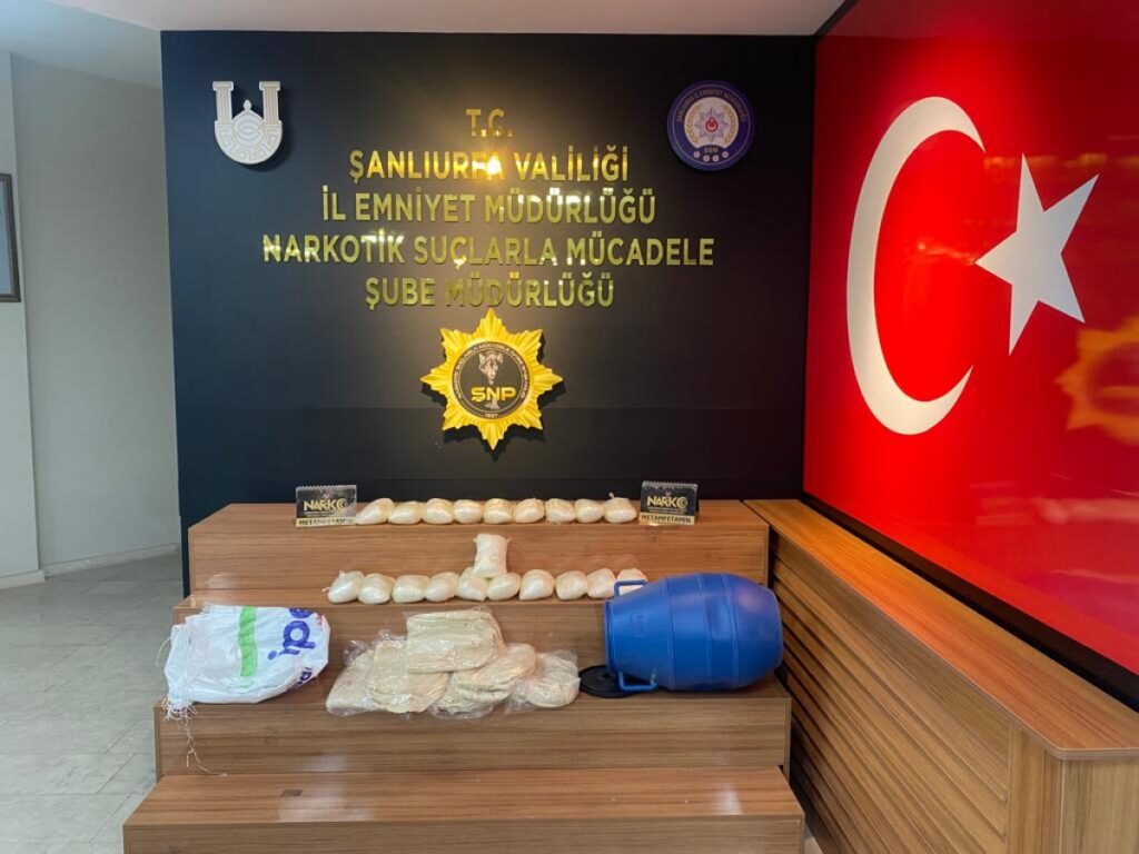 Şanlıurfa’da uyuşturucu operasyonunda 10 kilo metamfetamin ele geçirildi