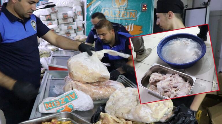 Haliliye’de 500 kilo bozuk tavuk eti ele geçirildi