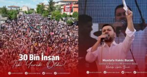 Hakkı Bucak’ın Siverek Mitingine On Binlerce Katılım Oldu