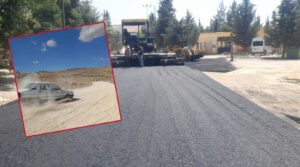 Şanlıurfa’da Tamamlanamayan asfaltlama çalışmasından köylüler dertli