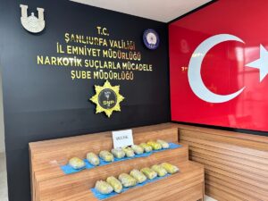 Şanlıurfa’da durdurulan araçta 11,5 kilo uyuşturucu ele geçirildi