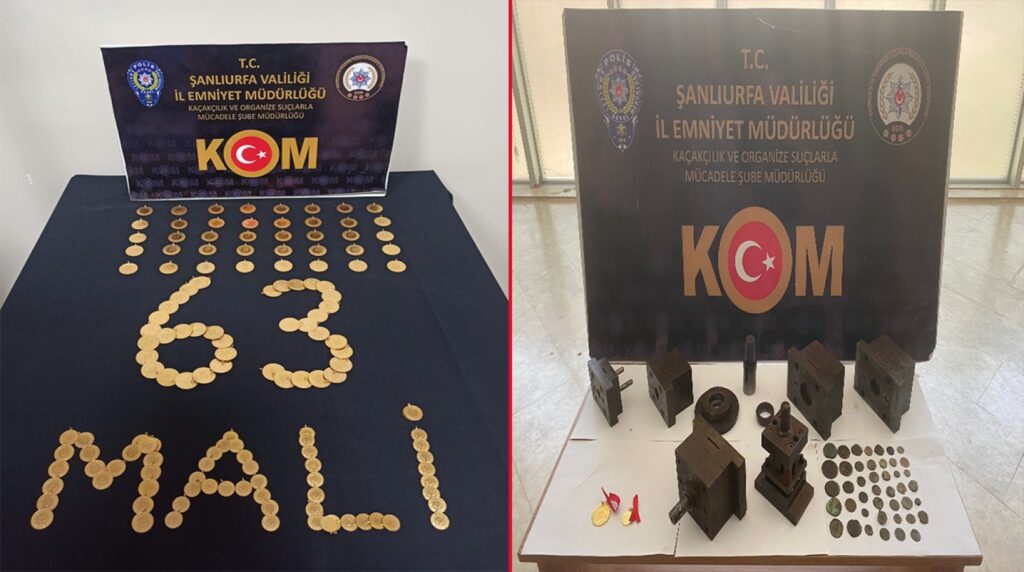 Şanlıurfa’da düşük ayarlı altınları piyasaya sürmeye hazırlananlara operasyon