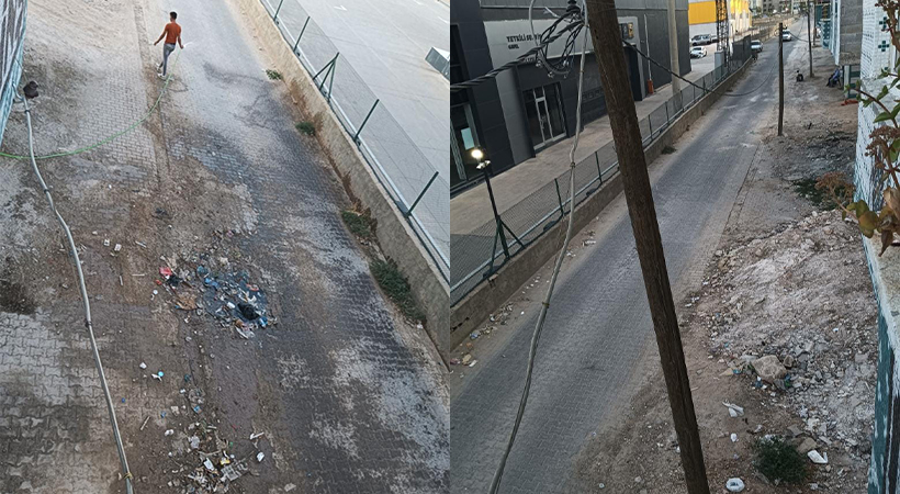 Eyyübiye’de inşaat atıkları çevreye rahatsızlık veriyor