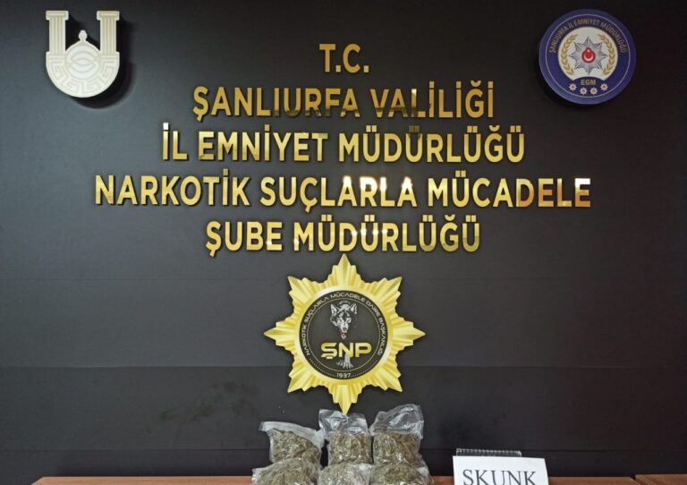 Şanlıurfa’da yolcunun bagajından uyuşturucu çıktı!