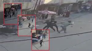 Şanlıurfa’da husumetli iki grup arasında taşlı, sopalı kavga kamerada