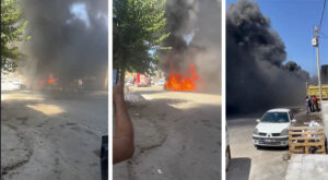 Şanlıurfa’da hurdacıda korkutan yangın!