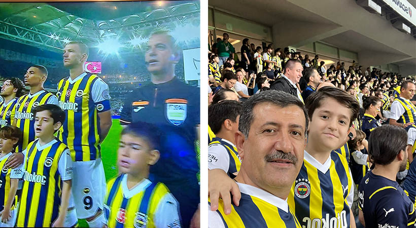 Yıldız futbolcu seremoniye Şanlıurfalı çocukla çıktı