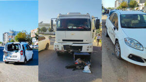 Ceylanpınar’da zincirleme kaza… Faciadan kıl payı kurtuldular…