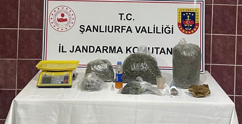 Şanlıurfa’da jandarmadan uyuşturucu operasyonu!
