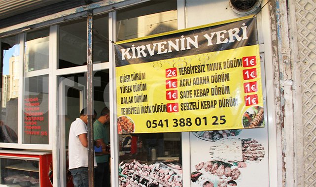 Şanlıurfalı işletme kebabı euro ile satmaya başladı