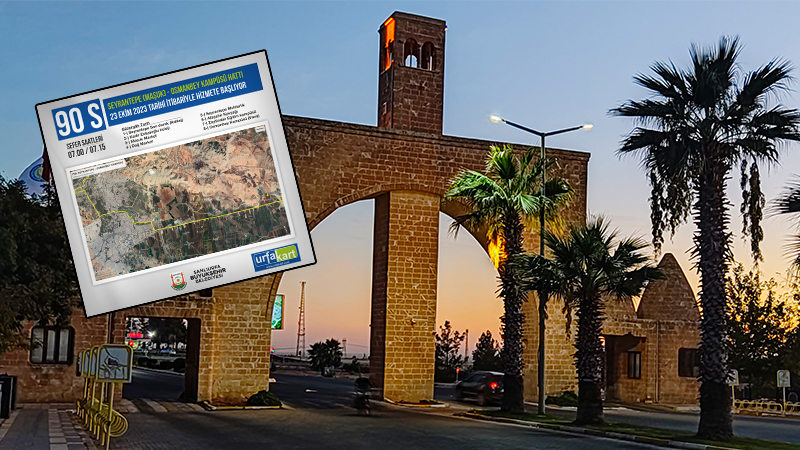 Şanlıurfa’da Maşuk Seyrantepe’den Osmanbey Kampüsüne toplu taşımayla direkt seferler başlıyor