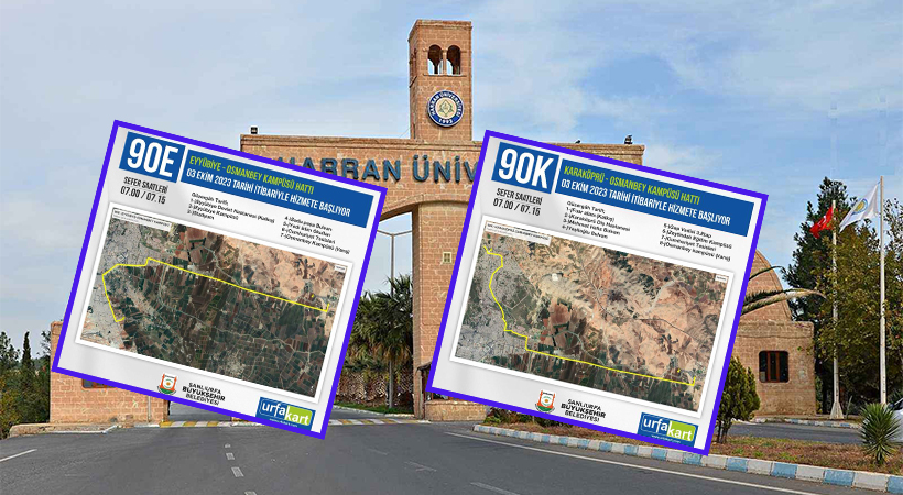 Şanlıurfa’nın birçok yerinden Osmanbey Kampüsüne direkt toplu taşıma seferleri başlıyor