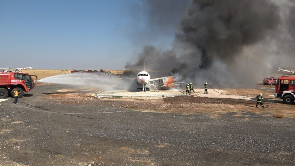 Şanlıurfa’da Uçak Kazası Tatbikatı