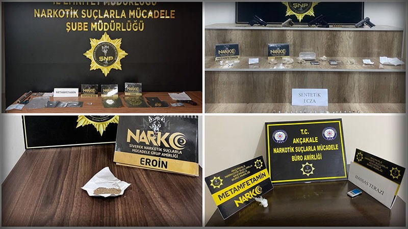 Şanlıurfa’da uyuşturucu operasyonu: 4 gözaltı