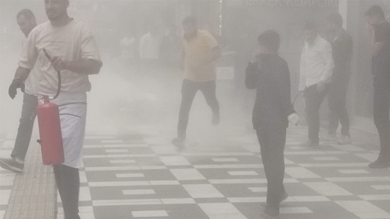 Haliliye’de motosiklet yangını